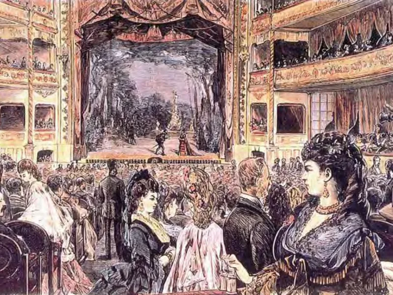 1842-Josep Lluís Pellicer - Inaugurazione del Teatro Apollo, la notte del 23 novembre a Madrid